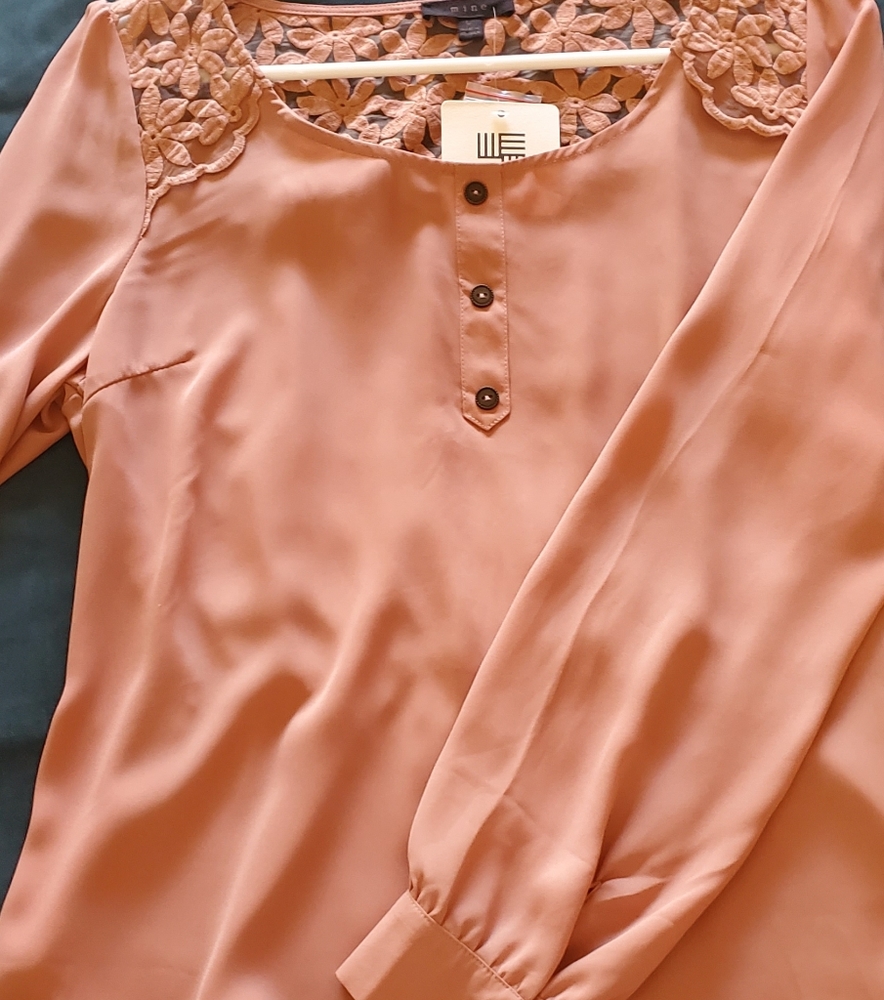 Nwt blouse mauve pink size l